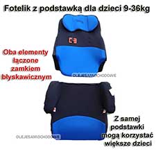 Fotelik samochodowy MARS 2w1 z podkadk Grupa 1-3 (9-36 kg)