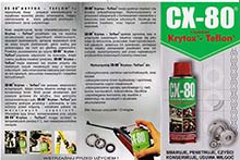 CX-80 Krytox Teflon Preparat wielofunkcyjny 500ml z aplikatorem