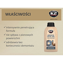 DERUSTO TOTAL GEL Odrdzewiacz w elu K2 250ml