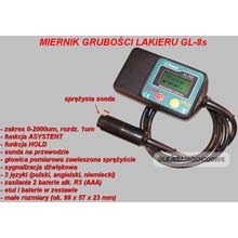 Miernik tester gruboci lakieru GL-8s