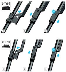 Komplet pir Aero (WCP250350) Citroen C4 2010-->